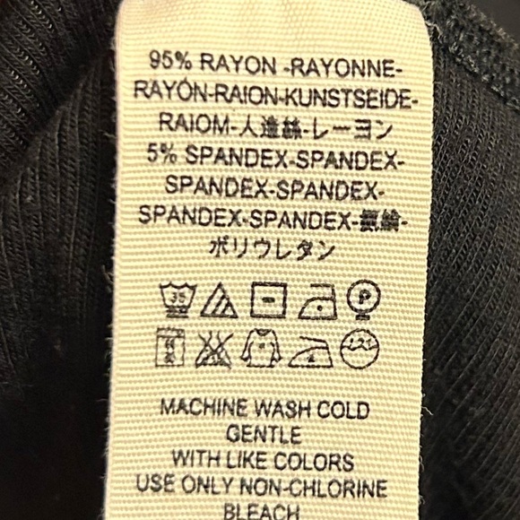 Free People We The Free Black Turtleneck Oversized dolman sleeve Small 87 - Picture 7 of 8